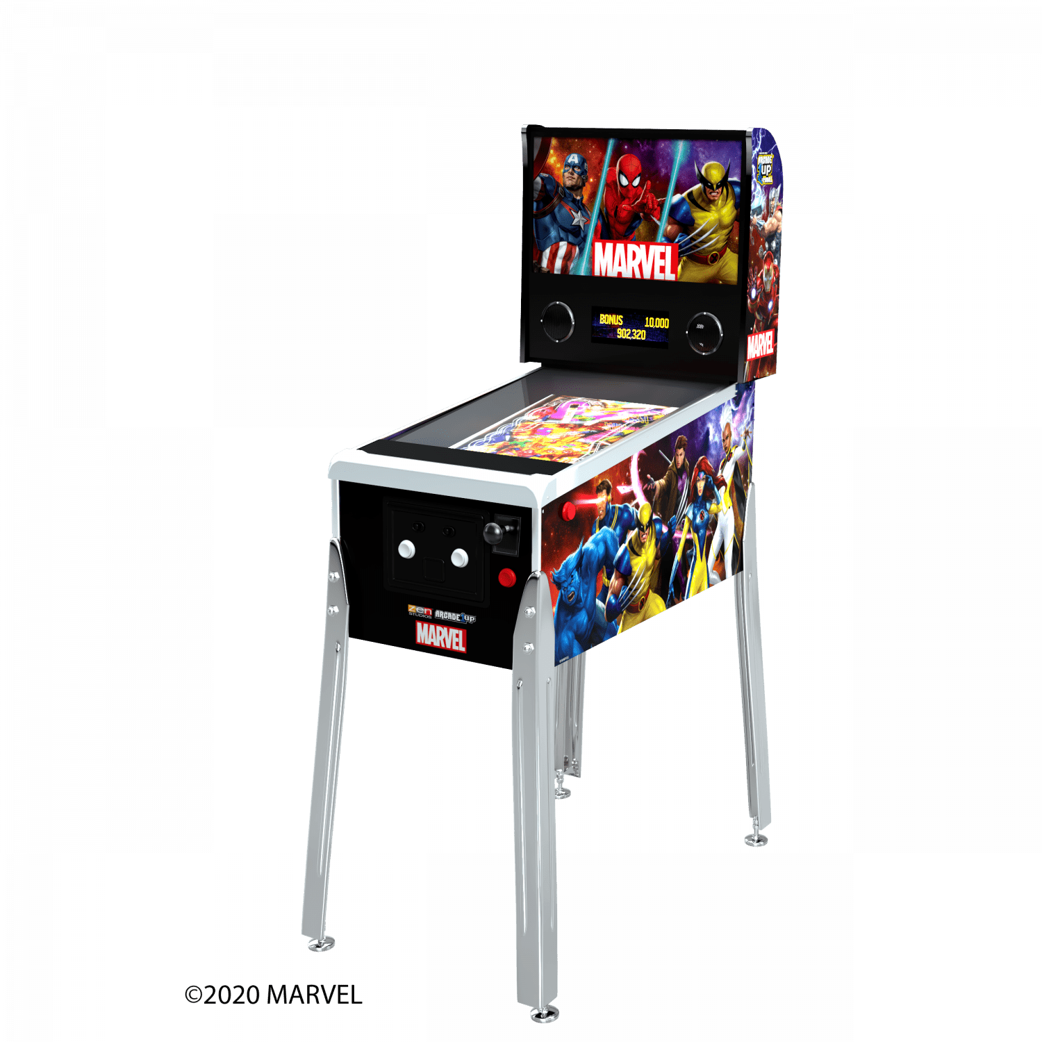 ARCADE 1 UP MARVEL VIRTUAL PINBALL MACHINE Arcade1Up