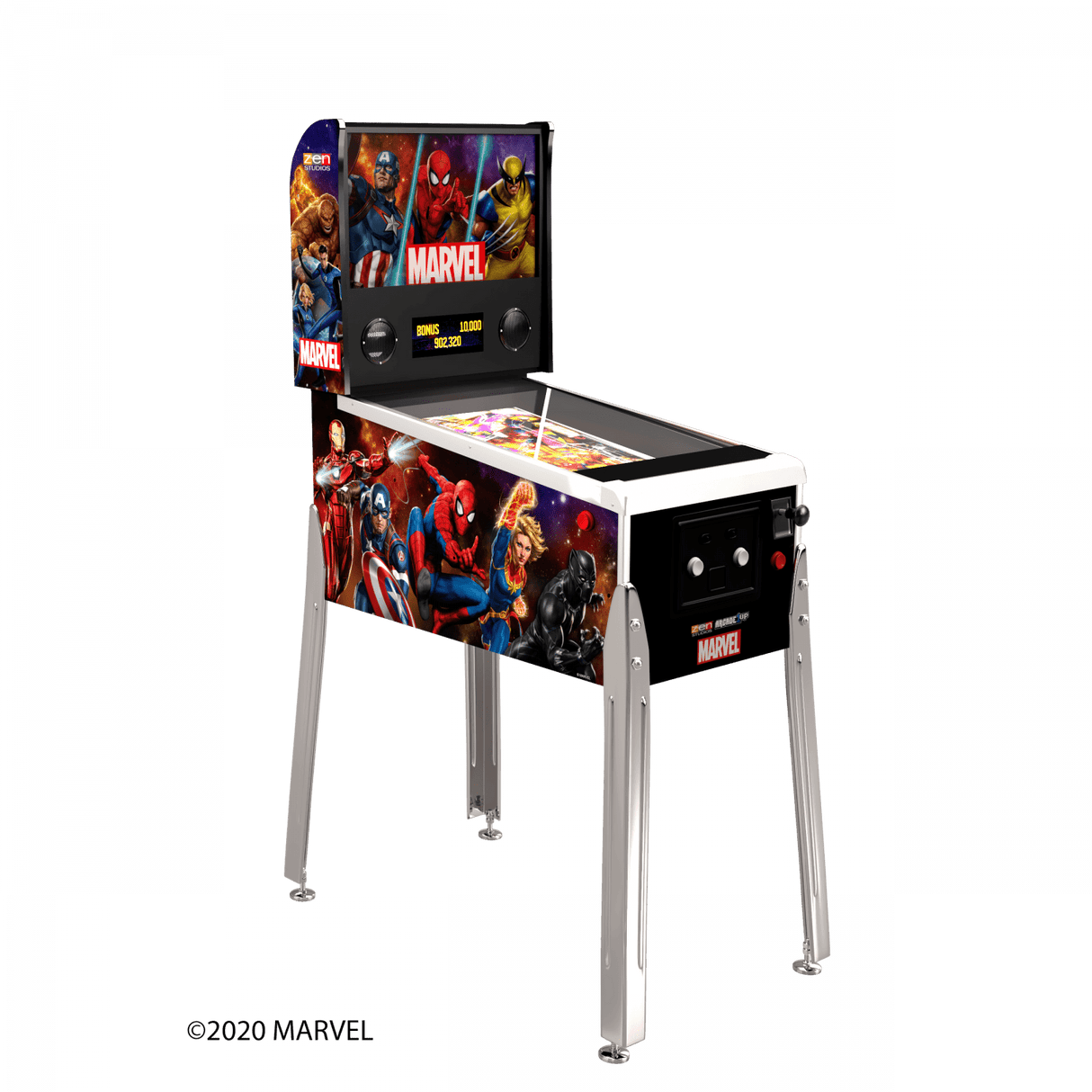 ARCADE 1 UP MARVEL VIRTUAL PINBALL MACHINE Arcade1Up