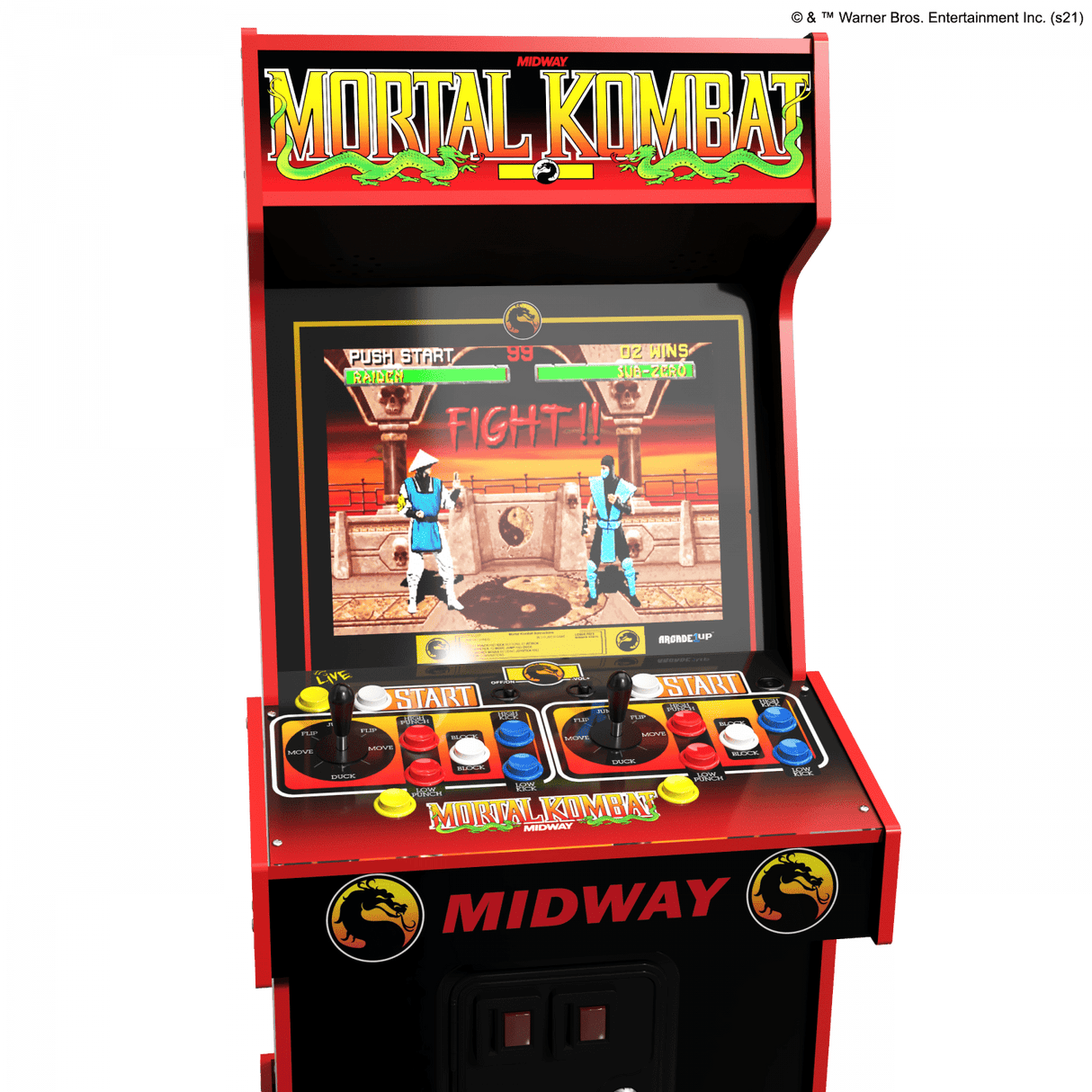 ARCADE 1 UP MORTAL KOMBAT MIDWAY LEGACY 14-IN-1 WIFI ENABLED ARCADE MACHINE Arcade1Up