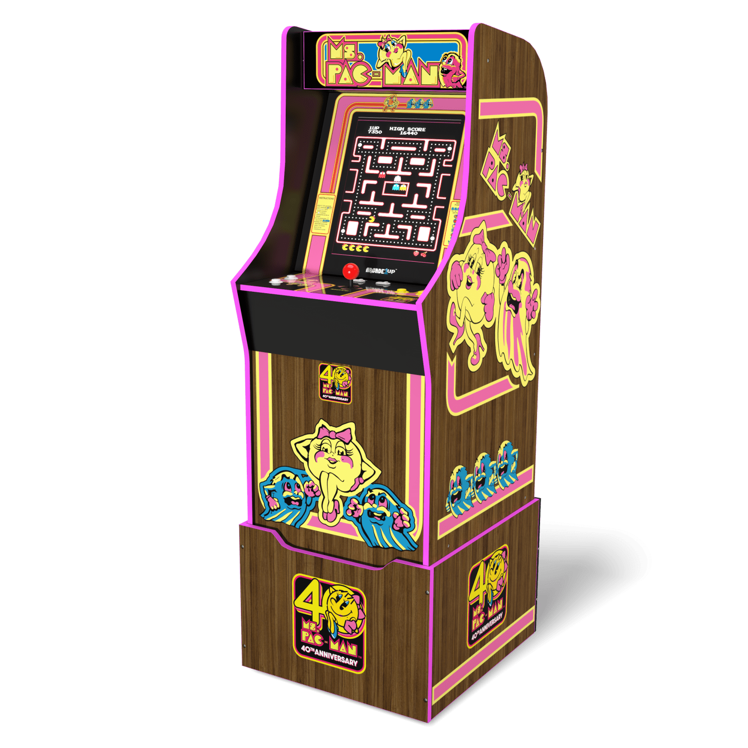 ARCADE 1 UP MS. PAC-MAN 40TH ANNIVERSARY ARCADE MACHINE Arcade1Up