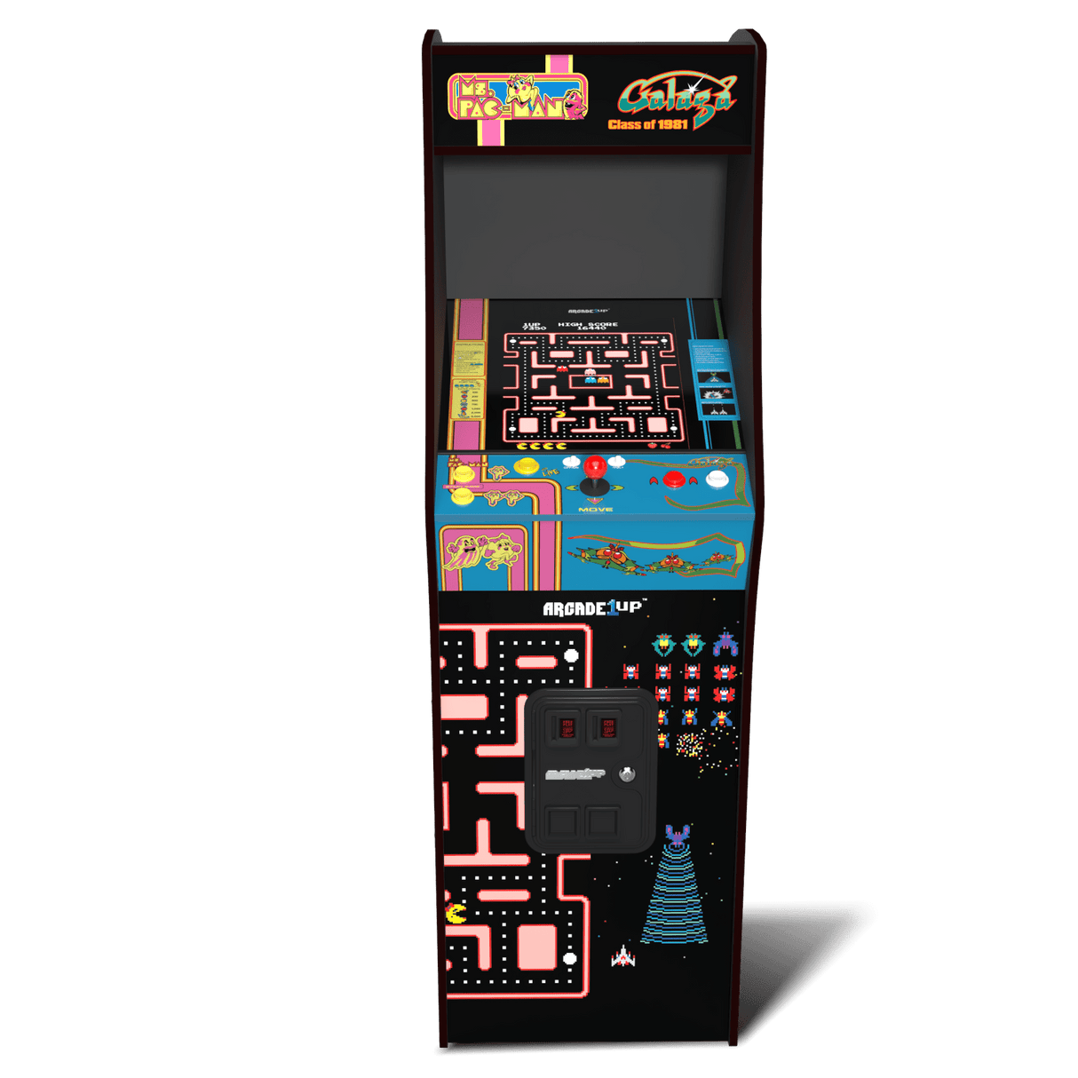 ARCADE 1 UP MS. PAC-MAN VS GALAGA CLASS OF 81 DELUXE ARCADE MACHINE Arcade1Up