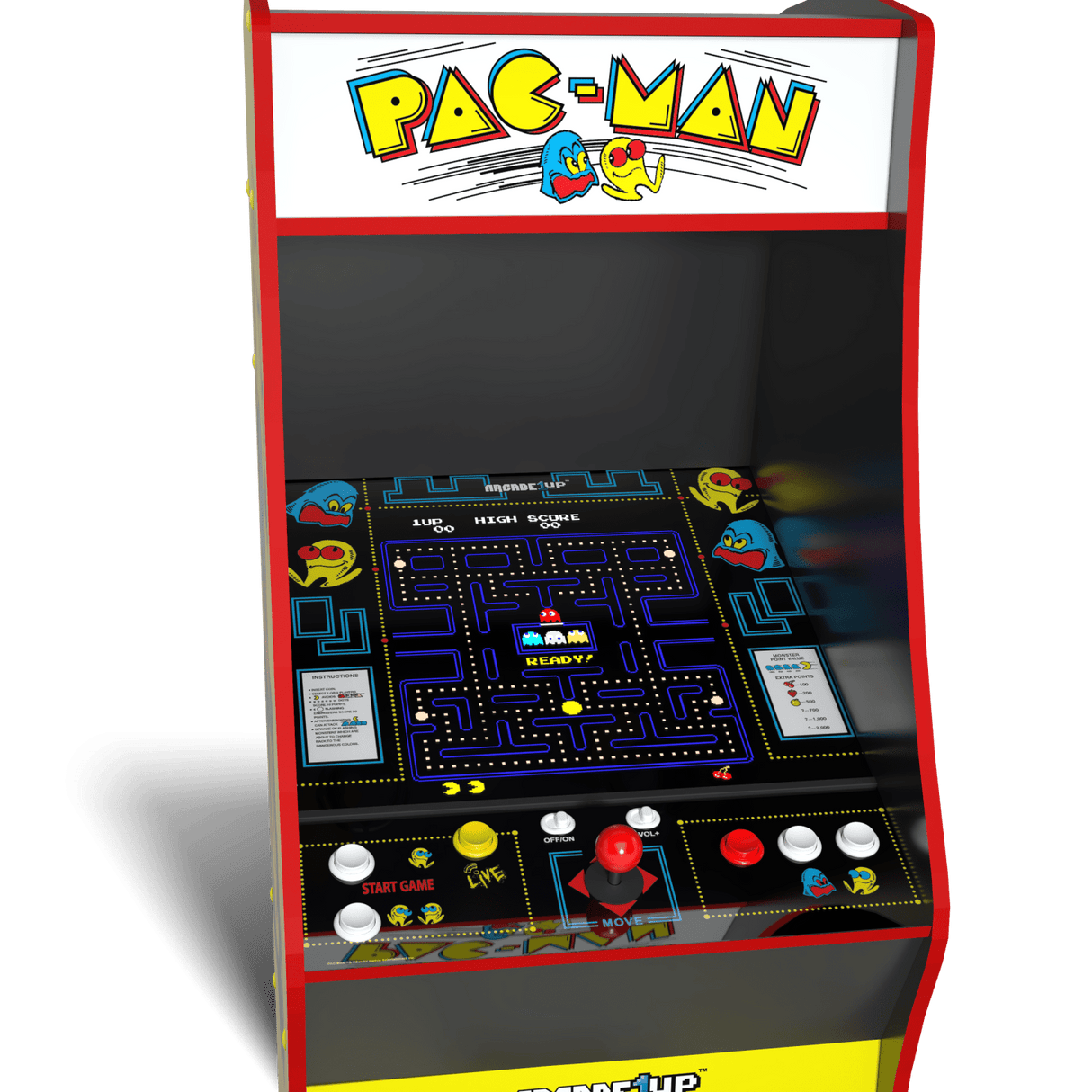 ARCADE 1 UP PAC-MAN DELUXE ARCADE MACHINE Arcade1Up