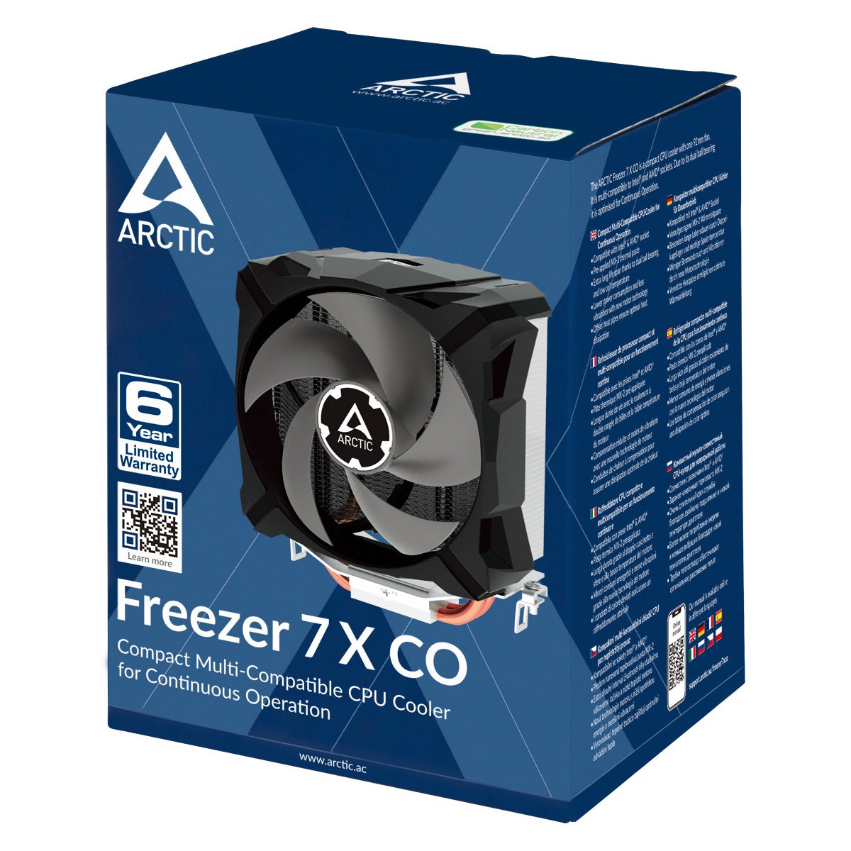 ARCTIC Freezer 7X Processor-køler 1-pack Sort 92 mm ARCTIC