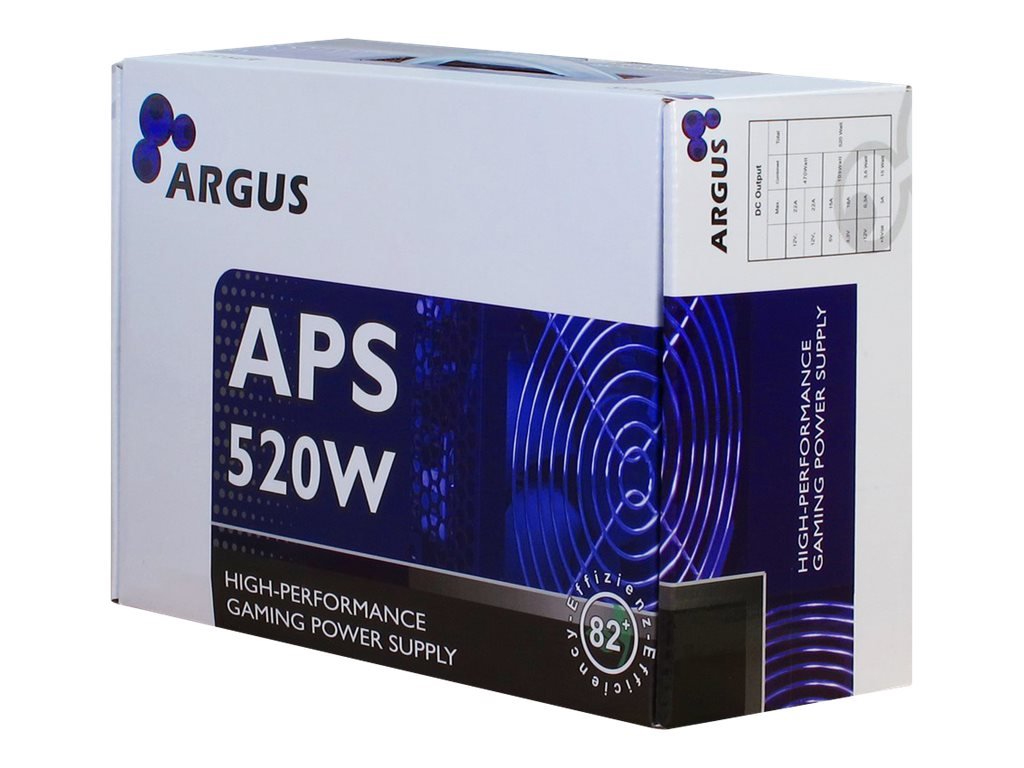 Argus APS-520W Strømforsyning 520Watt Inter-Tech