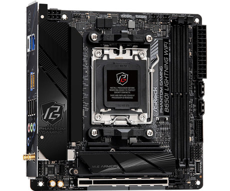 ASRock B650I LIGHTNING WIFI - Bundkort - Socket AM5 - USB 3.2 Gen 1 - onboard grafik (CPU påkrævet) retail ASRock