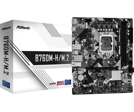 Asrock B760M-H/M.2 - mATX DDR5 LGA1700 ASRock