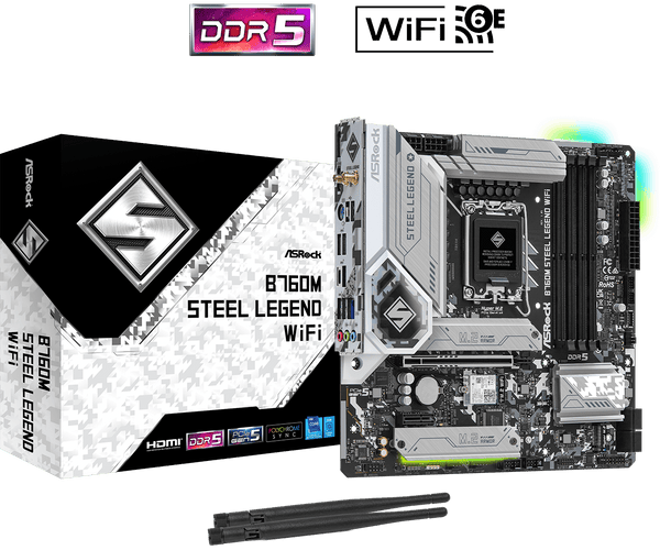 ASRock B760M STEEL LEGEND WIFI - Mainboard