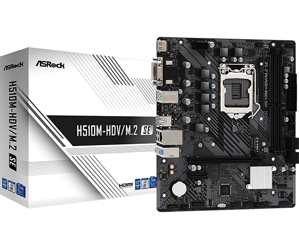 ASRock H510M-HDV/M.2 SE LGA1200 DDR4 ASRock