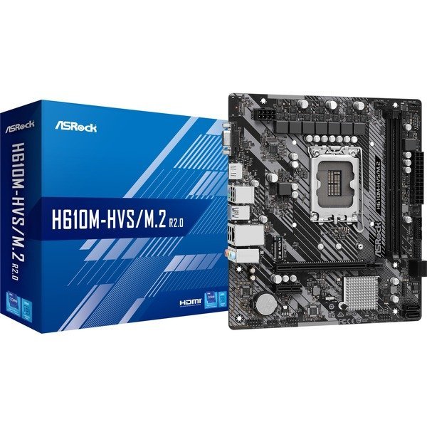 ASRock H610M-HVS/M.2 R2.0 Micro-ATX LGA1700  Intel H610 ASRock