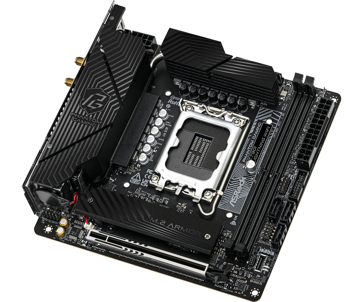 ASRock Phantom Gaming Z690I LIGHTNING WIFI Mini ITX LGA1700 sokkel Intel Z790 ASRock