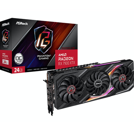 Asrock Radeon RX 7900 XTX Phantom Gaming OC 24GB GDDR6 PCI-Express Graphics Card Retail ASRock