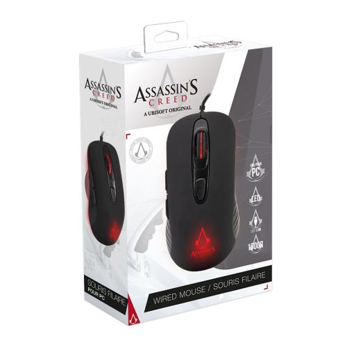 Assassin's Creed Gaming-Maus 3600 DPI - LED - Schwarz