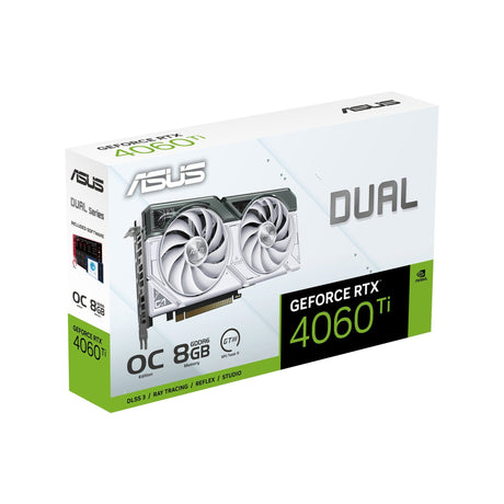 ASUS GeForce RTX 4060 TI 8GB GDDR6 DUAL OC WHITE EDITION Asus