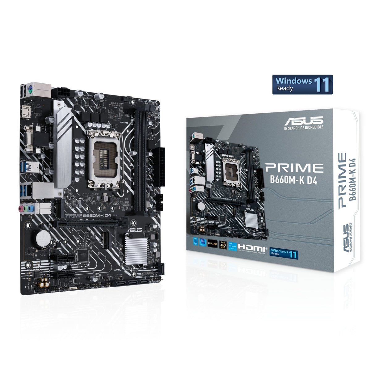 ASUS PRIME B660M-K D4 (mATX, B660, LGA 1700, DDR4) Asus