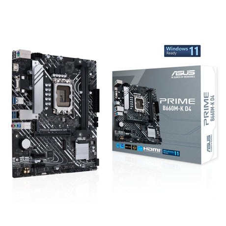 ASUS PRIME B660M-K D4 (mATX, B660, LGA 1700, DDR4) Asus