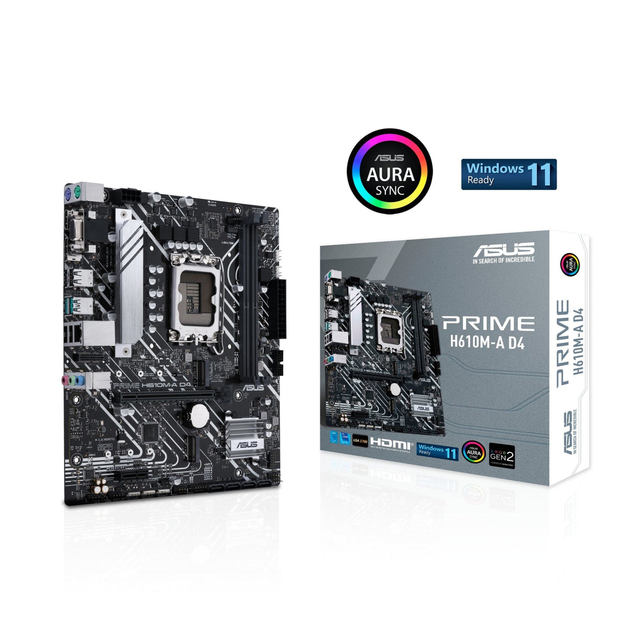 ASUS PRIME H610M-A D4 Micro-ATX LGA1700  Intel H610 Asus