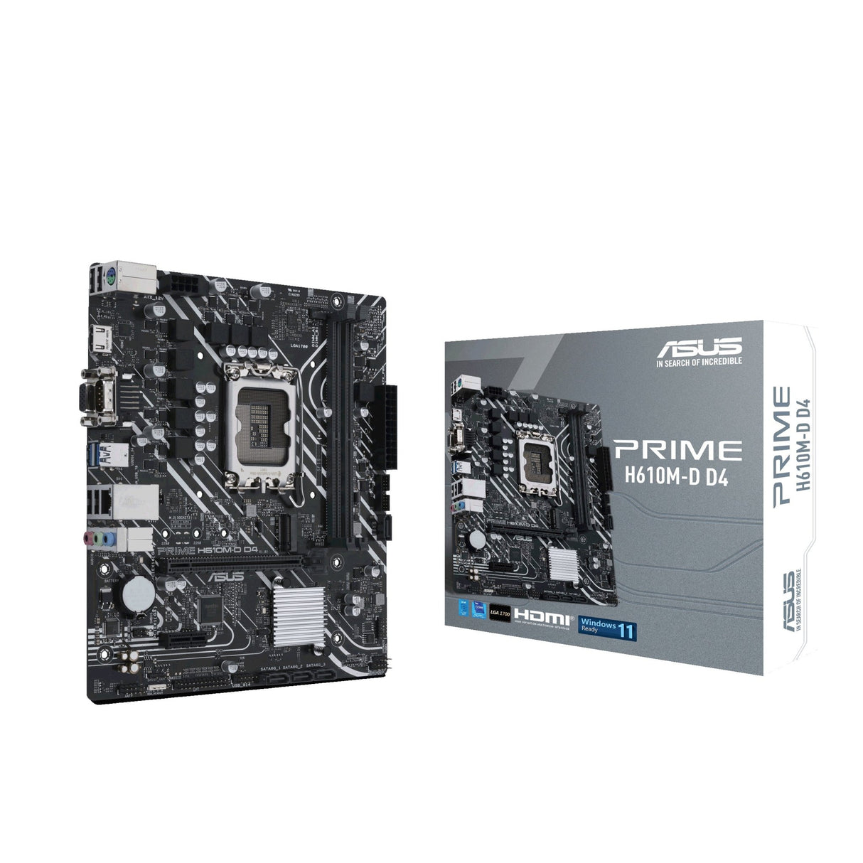 ASUS PRIME H610M-D D4 (mATX, H610, LGA 1700, DDR4) Asus