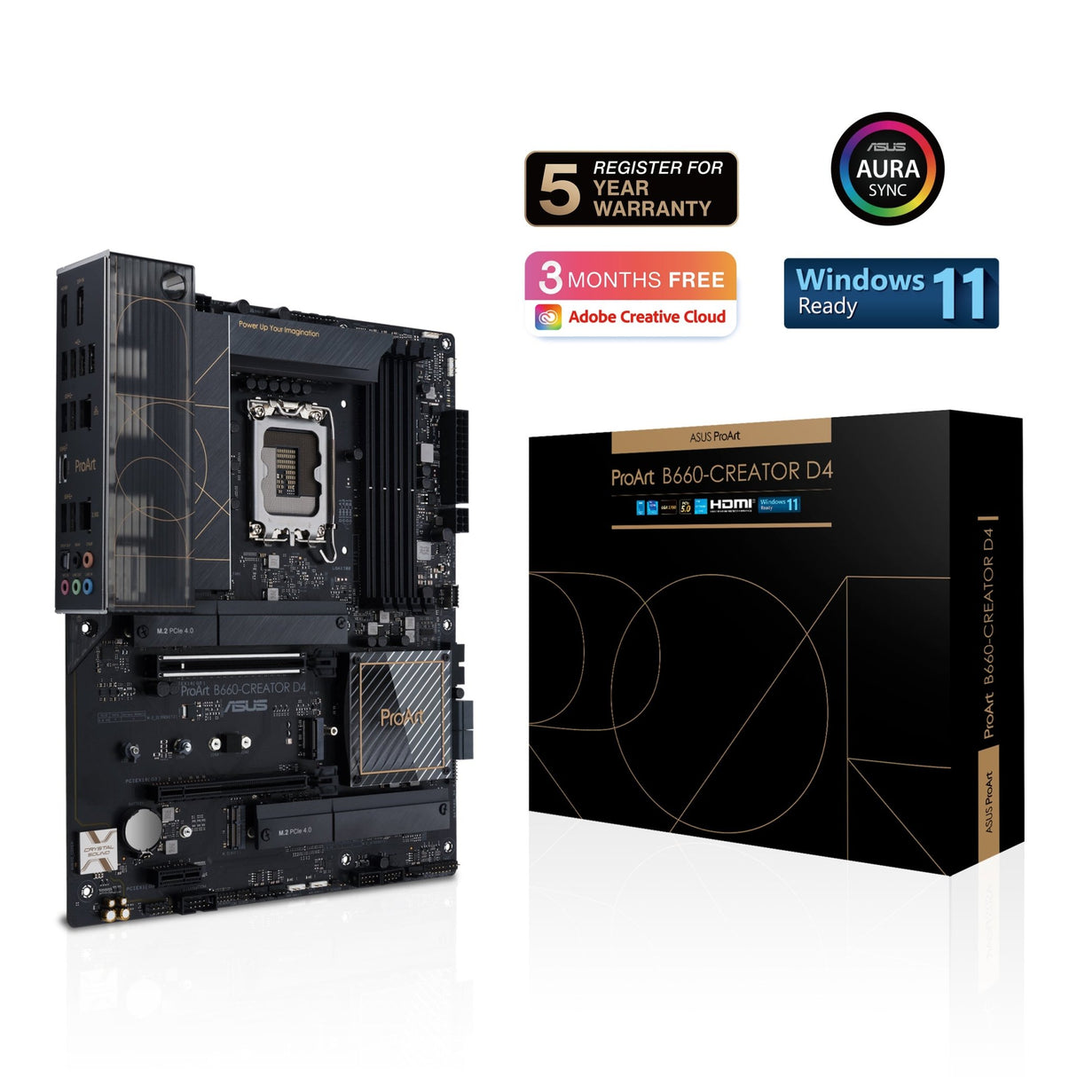 ASUS PROART B660-CREATOR D4 (ATX, B660, LGA 1700, DDR4) Asus