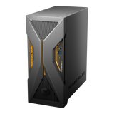ASUS TUF Gaming T500 i grå set skråt forfra