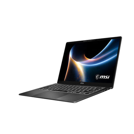 MSI Prestige 14 AI+ D3MG-016FR – åben computer set skråt forfra