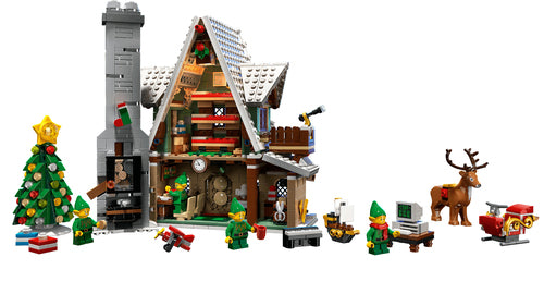 LEGO Icons 10275 – Nisse-klubhus – klubhuset set bagfra