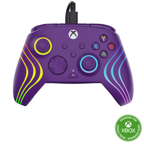 Turtle Beach Afterglow Wave Wired – Xbox/PC, lilla – Lilla Xbox-controller med lys