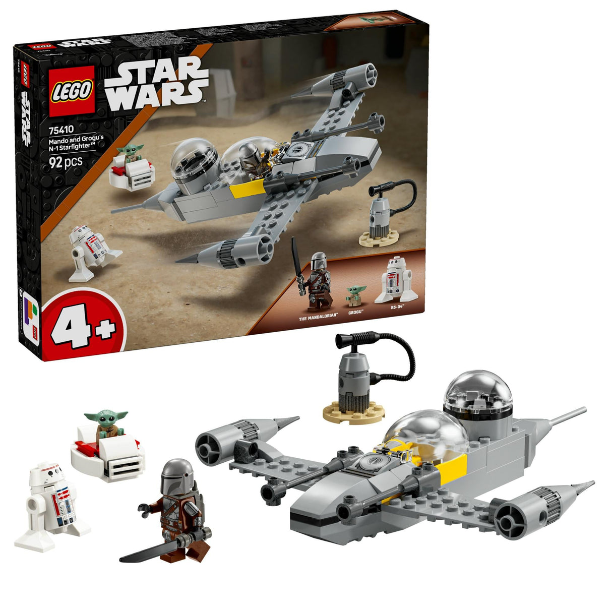LEGO 75410 Star Wars Mando and Grogu's N-1 Starfighter LEGO