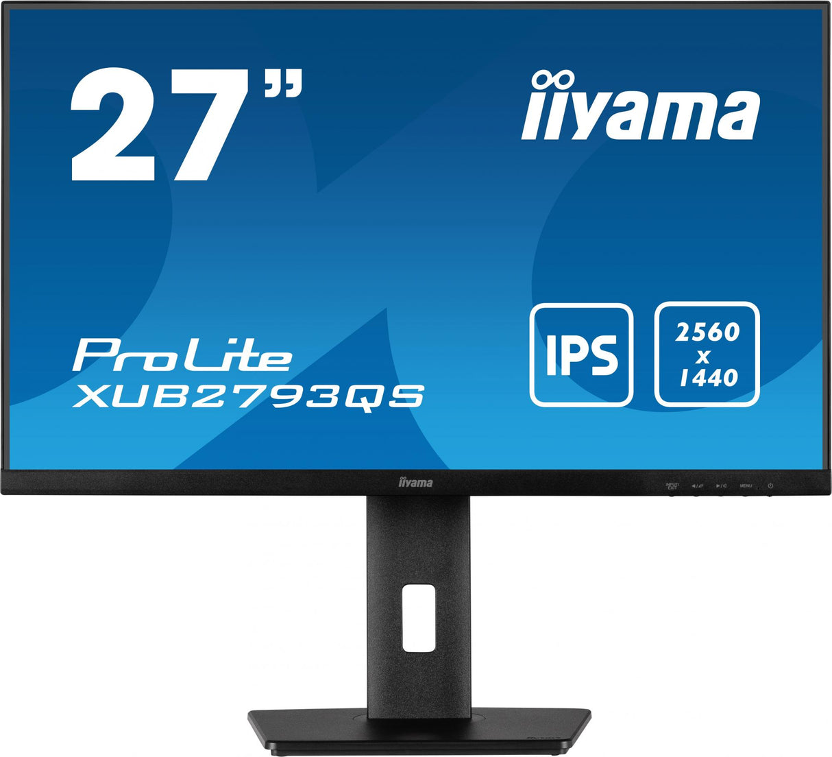 iiyama ProLite XUB2793QS-B1 27 2560 x 1440 (2K) HDMI DisplayPort 75Hz Pivot Skærm Iiyama