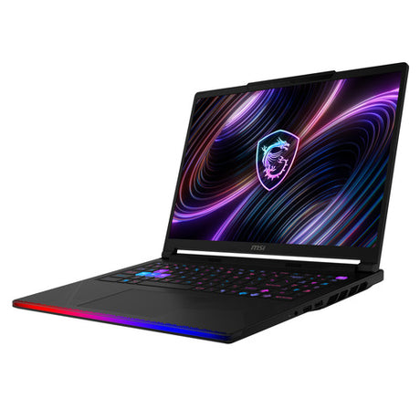 MSI Raider 16 Max HX B2WI-001FR – skærm og tastatur set forfra