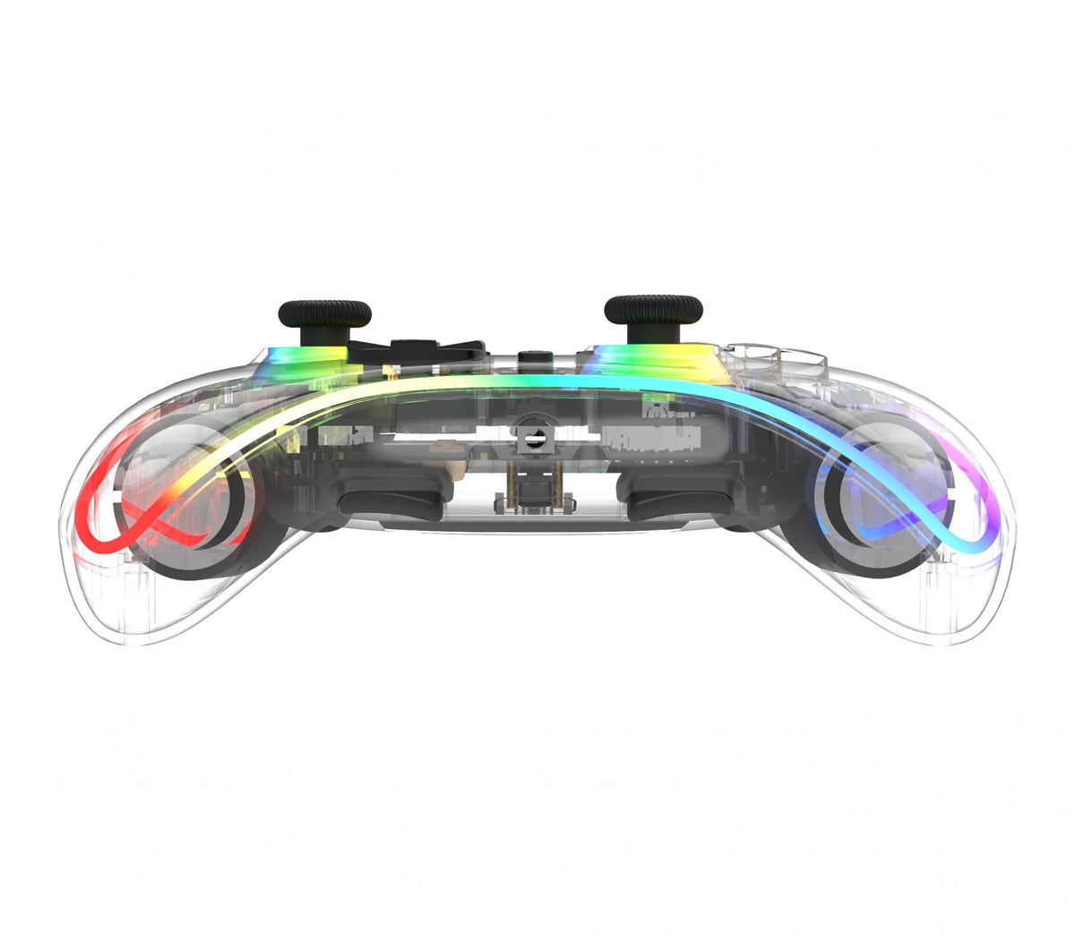 Wireless transparent Switch 2 controller with C-button, RGB deltaco_gaming