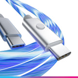 ONIVERSE LED FAST CHARGING CABLE : USB-C > USB-C, 2 M - WHITE Oniverse