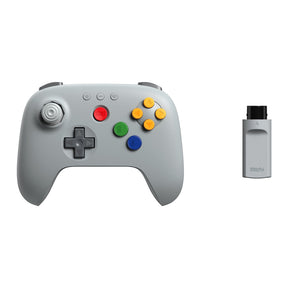 8Bitdo - 64 Wireless 2.4G Controller - Grey 8Bitdo