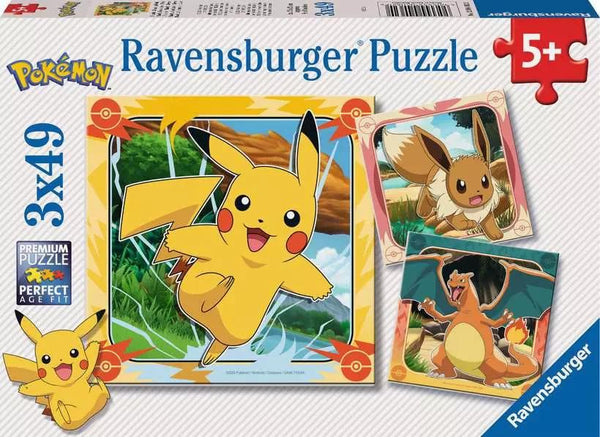 Ravensburger - Pokémon 3x49p