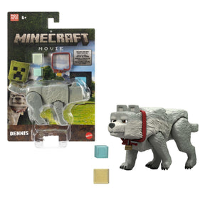 Minecraft - Movie Figure - Dennis the Wolf Minecraft