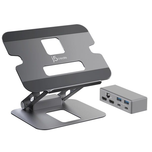 j5create JTS427 Justerbar Laptopstander med Dock