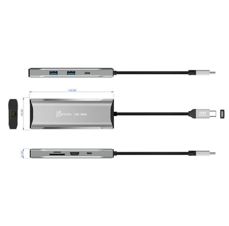 j5create – 4K/60 Hz USB-C mini-dock med 10 Gbit/s USB – Oversigt over sider