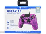 Snakebyte Game:Pad 4 S – kablet controller i Bubblegum Camo – emballage, forside