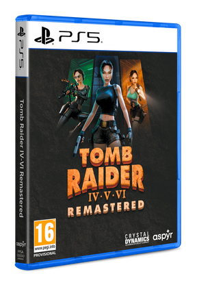 Tomb Raider IV–VI Remastered Starring Lara Croft – PlayStation 5 – spilomslag