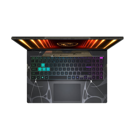 MSI Cyborg 15 B2RWFKG-010FR – tastatur set ovenfra