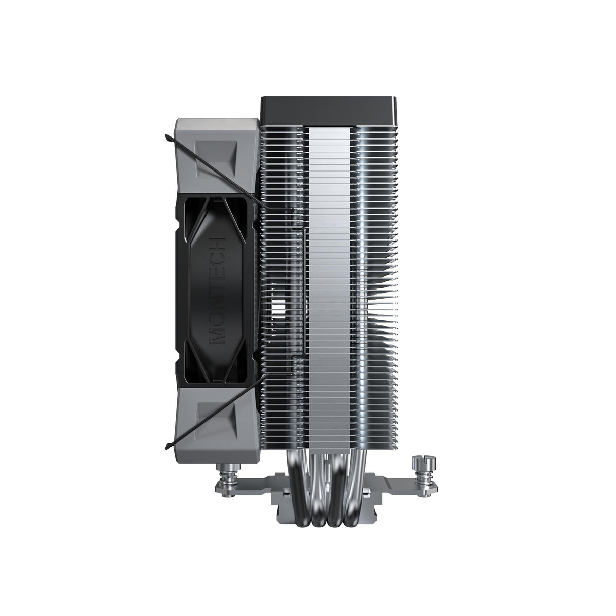 Montech NX400, single tower, 4 HP CPU Cooler, Black Telon Technology Co Ltd (Montech)