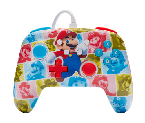 PowerA Enhanced Wired Switch Mario Hero Reel – Controller forfra