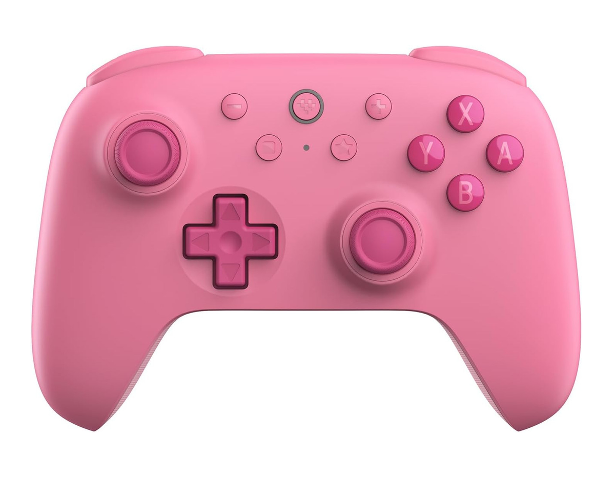 8BitDo Ultimate 2C Bluetooth – Switch-controller – Lyserød – controller set forfra