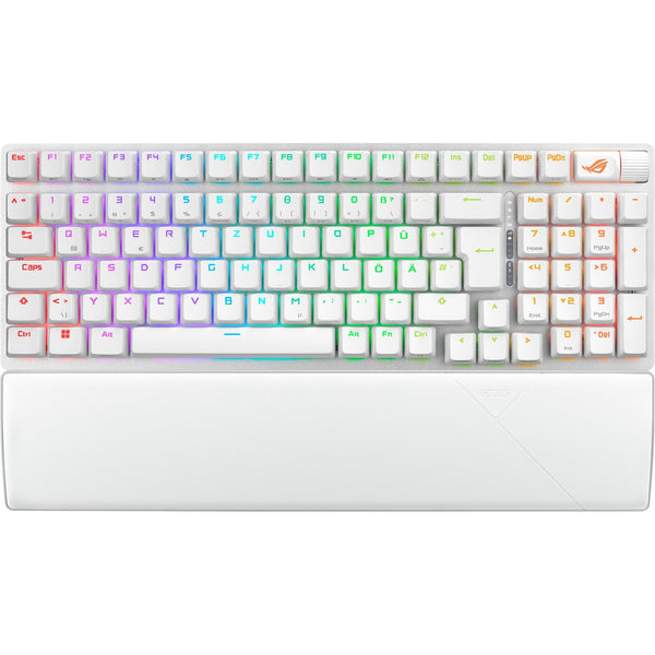 ASUS ROG Strix Scope II 96 – tastatur – Tysk layout – Hvid