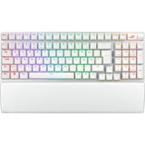 ASUS ROG Strix Scope II 96 – tastatur og håndledsstøtte set ovenfra – layoutillustration
