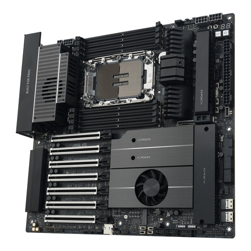 ASUS Pro WS W890E-SAGE SE – bundkort set fra modsat skrå vinkel