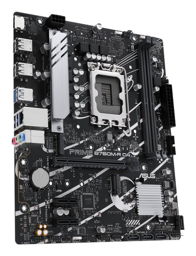 ASUS PRIME B760M-R D4 – set fra venstre
