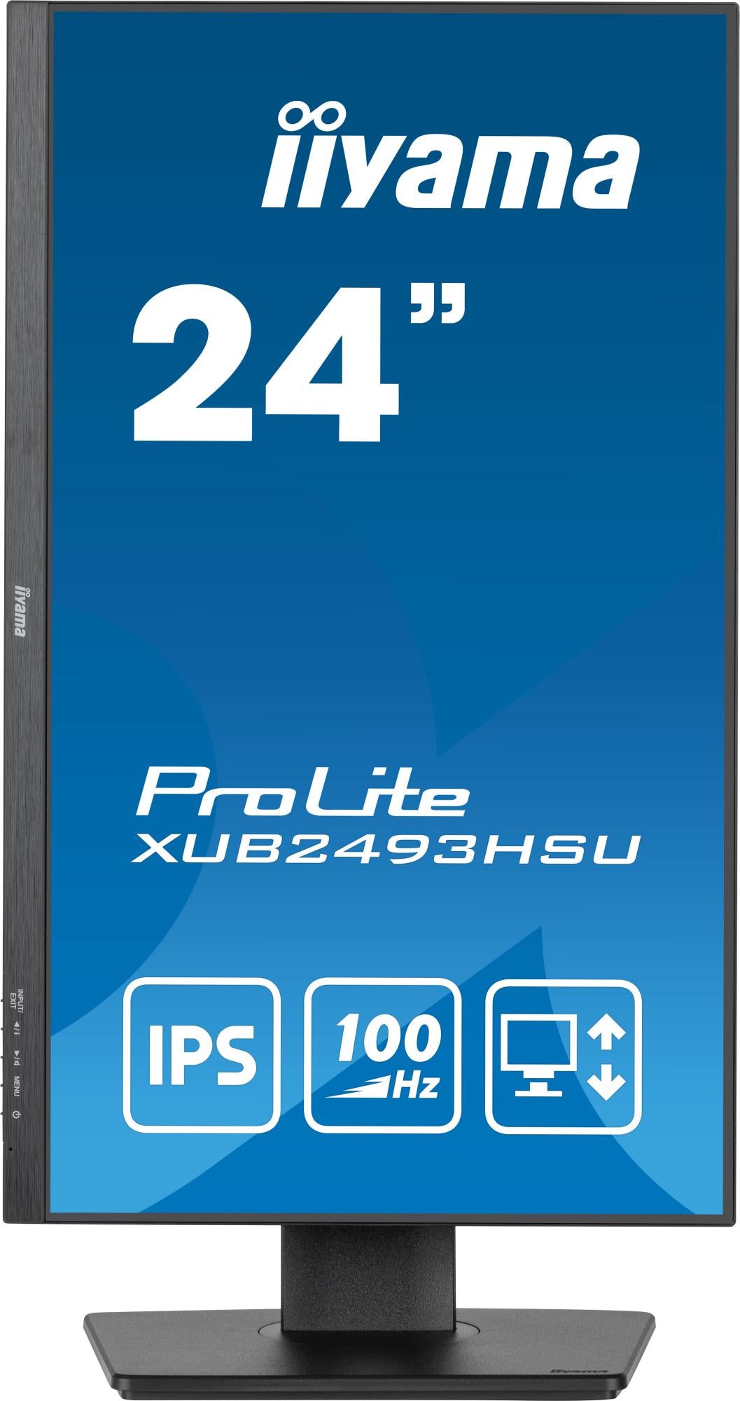 iiyama ProLite XUB2493HSU-B6 24 1920 x 1080 (Full HD) HDMI DisplayPort 100Hz Pivot Skærm Iiyama