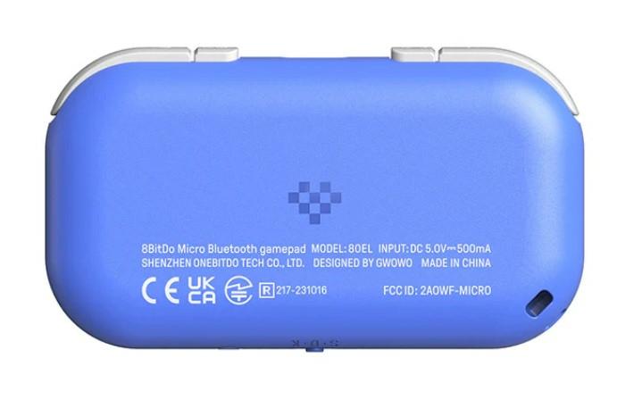 8BitDo Micro Bluetooth Gamepad - Blå 8Bitdo