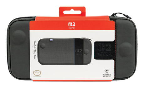 Turtle Beach PlayTrek Slim – Switch 2-etui – Charcoal Black – etui med emballagebånd