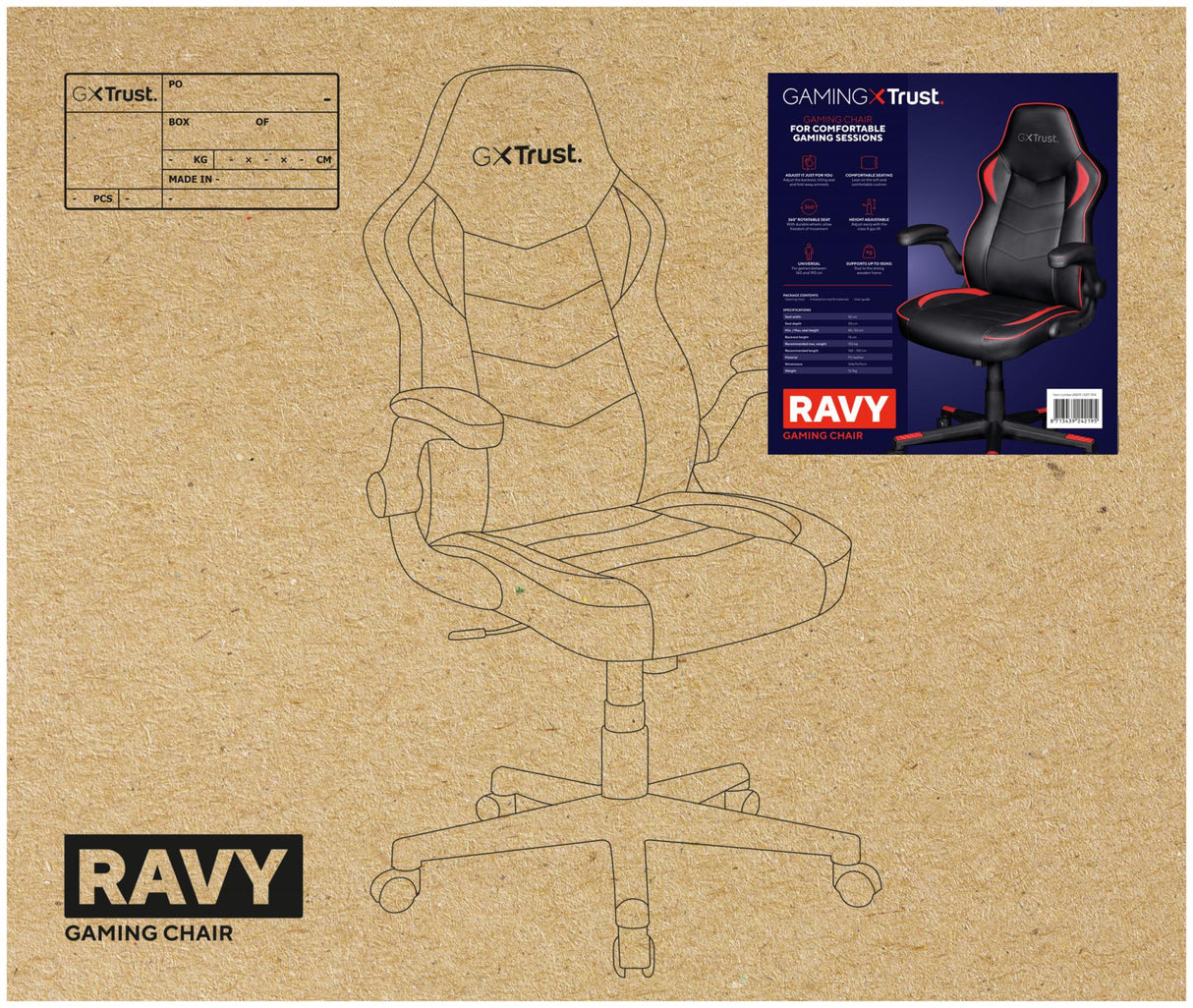 TRUST RAVY GAMING CHAIR TRUST